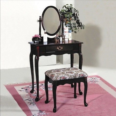 Mirrored Makeup Vanity Set