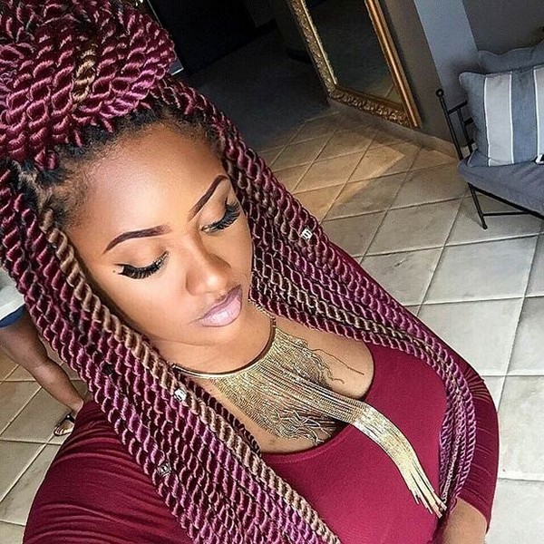 51 Kinky Twist Braids Hairstyles with Pictures - Beautified Designs