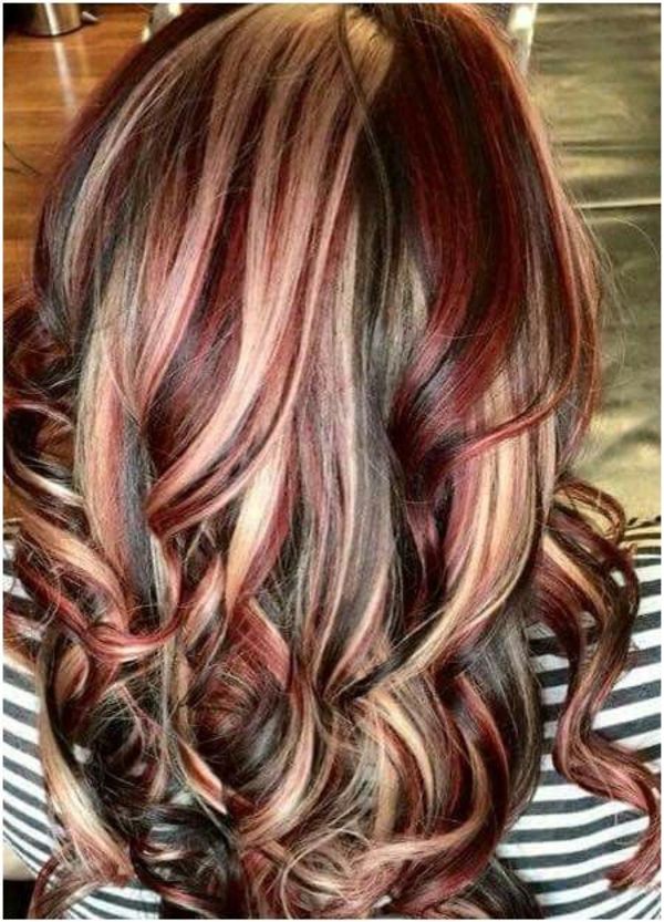 fun color hair ideas highlights