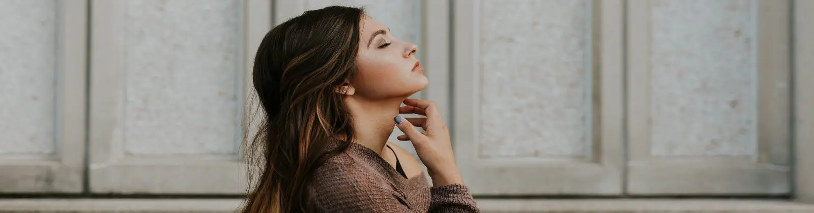 woman with long hair