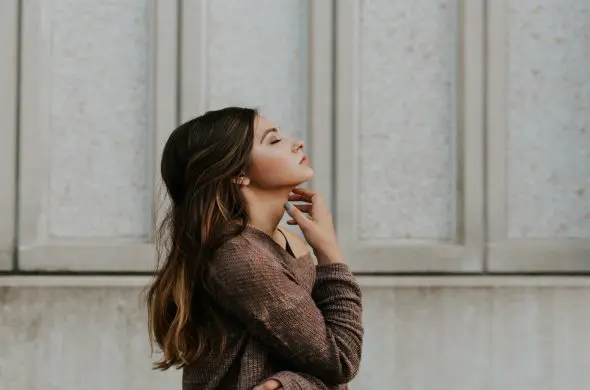 woman with long hair