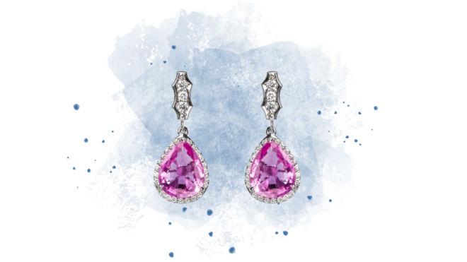 earrings pink